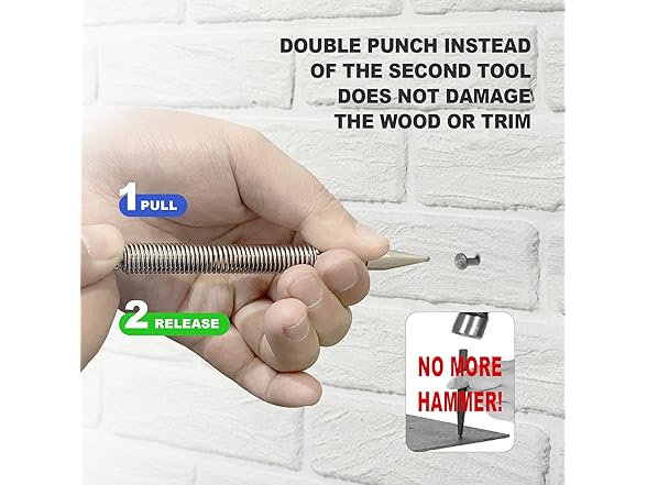 Glieskir AAP-Tool-318 (2 Pack) Spring Loaded Nail