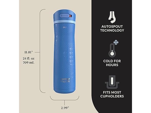 Contigo x Ally Love Ashland Chill 2.0, 24oz, Stellar Jay