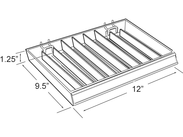 Azar9-Compartment Nail Polish Tray 2pk