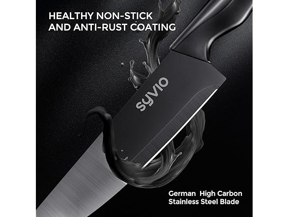 syvio 15 Pcs Kitchen Knife Set