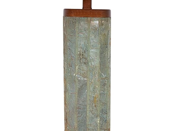 31-Inch Slate Cylinder Table Lamp