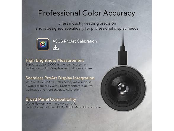 ASUS ProArt CaliContrO MCA02 3-in-1 Colorimeter – Professional Color Calibrator