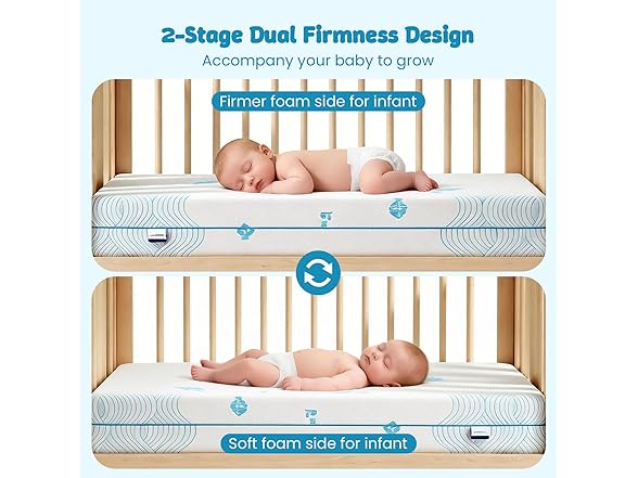 JOYMISS Breathable Toddler Mattress for Cribs