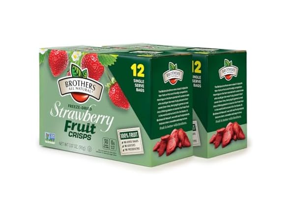 24Pk Brothers All Natural Freeze Dried Fruit, Strawberry
