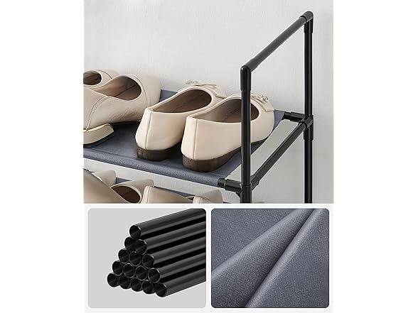 SONGMICS Shoe Rack, 10-Tier Shoe Shelf
