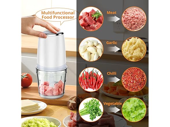 Electric Food Chopper 2.5Cup Glass