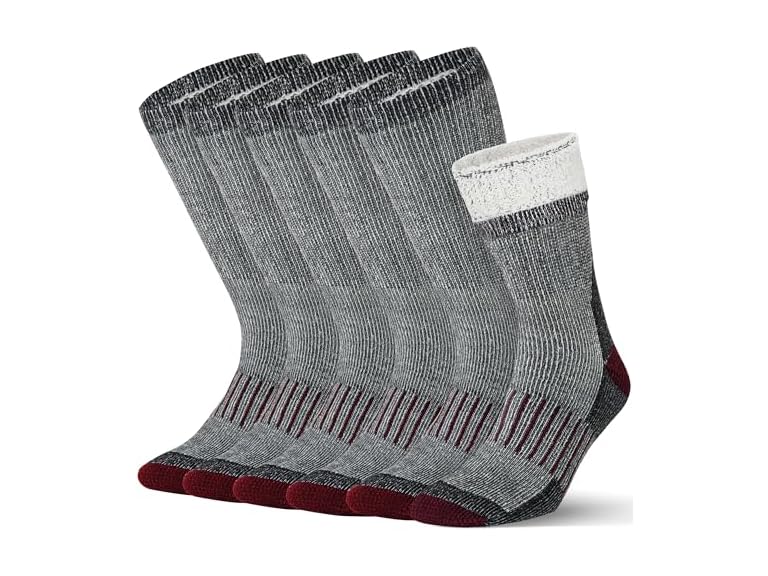B&P Premium Merino Wool Socks for Men & Women Thick Warm Winter Socks with Anti-blister Cushioning and Moisture Control