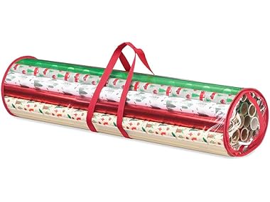 $6.99, Was $11, 36% Off! Whitmor Holiday Gift Wrap Organizer dealfomo