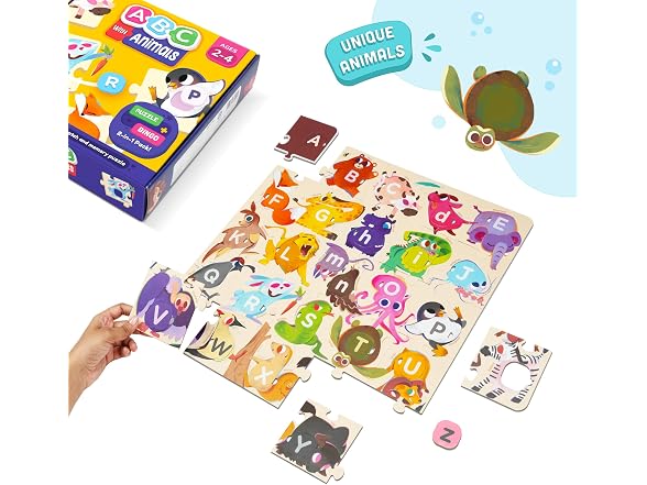 LoveDabble Learn ABC with Animals: Match & Bingo Delight!