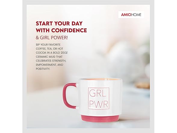 Amici 20 Oz Girl Power Mug
