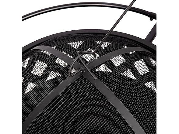 Red Mountain Valley 30'' Outdoor Wood Burning Fire Pit with Protective Ring