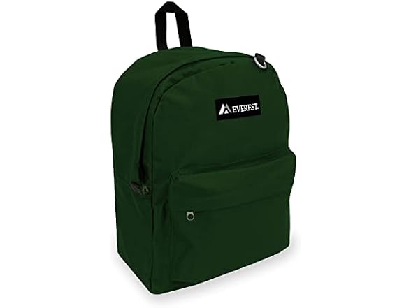 Everest Luggage Classic Backpack, Dark Green, Large
