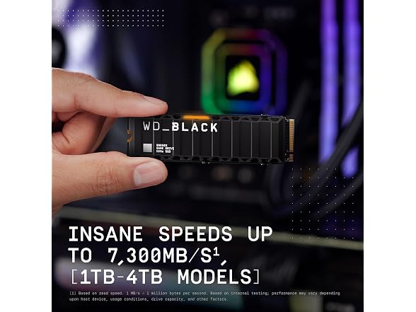 (NEW) WD Black SN850X 8TB NVMe SSD with Heatsink