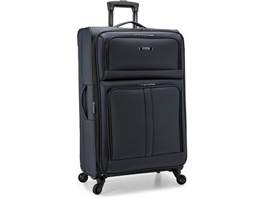 $39.99 U.S. Traveler Anzio Softside Spinner, 30" Checked dealfomo