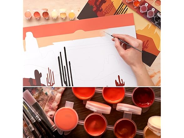 ARTEZA Desert Paint by Number for Adults