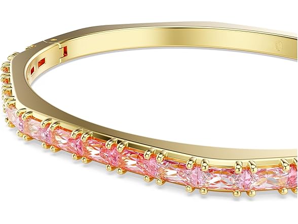 Swarovski (S) Matrix Bangle Pink Gold