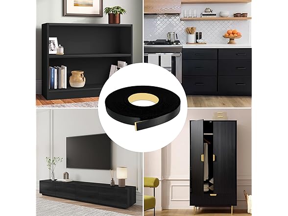 Black PVC Edge Banding 1/2"x50ft