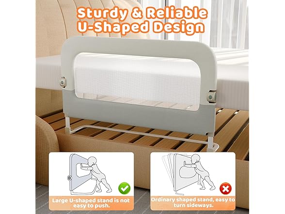 ozmer Bed Guard Rail for Toddlers