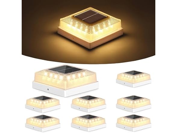 Brightever B0FXLRC2D5 Solar Post Cap Light Outdoor