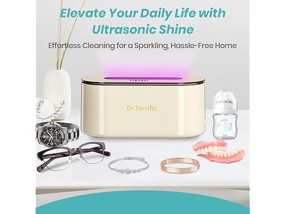 Ultrasonic Cleaner with UV Odor Removal