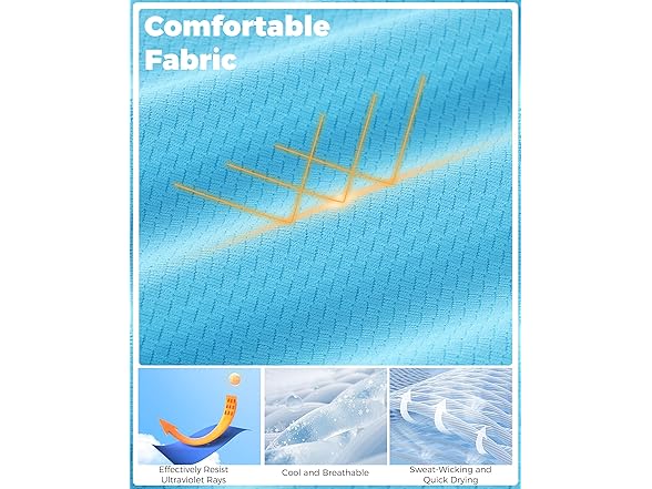 Mens UPF 50+ Rash Guard Swim Shirts