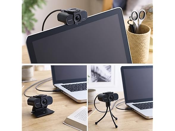  ELECOM 4K AI Auto-Tracking Webcam with