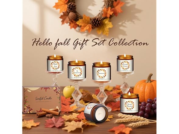 keliperry Fall Scented Candles Set