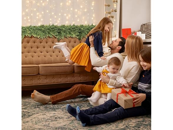 Nazano Real Touch Christmas Cedar Garland