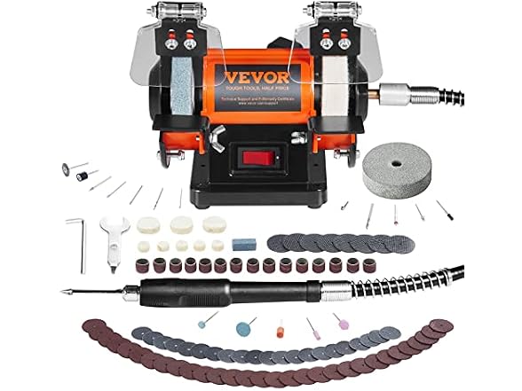 VEVOR Jewelry Polisher, Bench Grinder