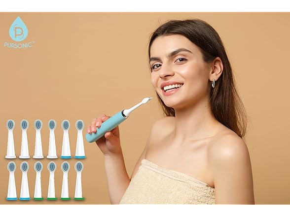 Pursonic Sonic Toothbrush USB Green