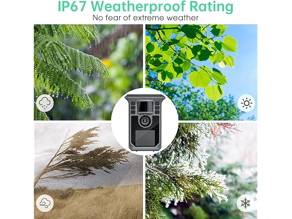FRKTCAM Trail Camera 4K 64MP Solar Game Camera