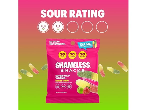 Shameless Candy | Sour Gummy Worms