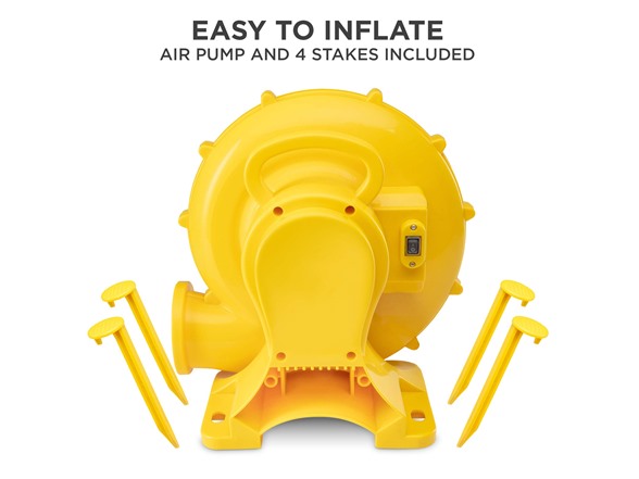 Sunny & Fun Compact Bounce-A-Round Inflatable Water Slide Park
