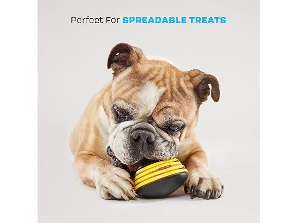 BARK Busy Bee Treat Spreading Super Chewer Toy
