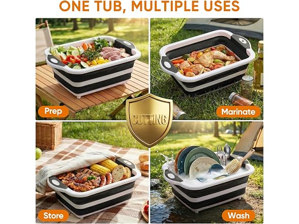 ROTTOGOON Collapsible BBQ Prep Tub