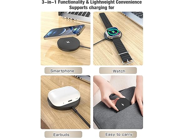 kojyocyo Magnetic Wireless Charging Pad