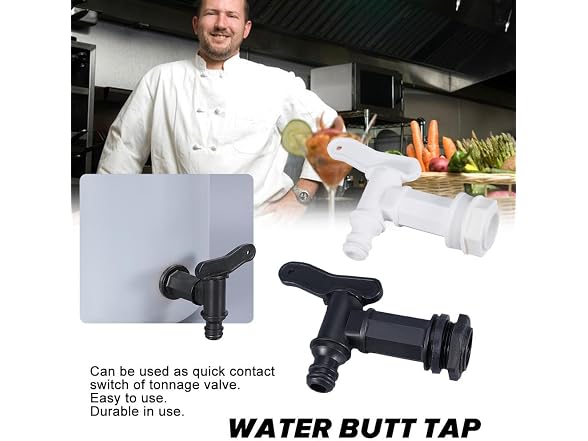 Generic GAR-87 2pcs Water Butt Tap Hose Connector