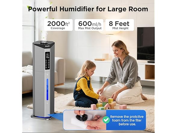 GloryAir 2.38Gal/9L humidifier