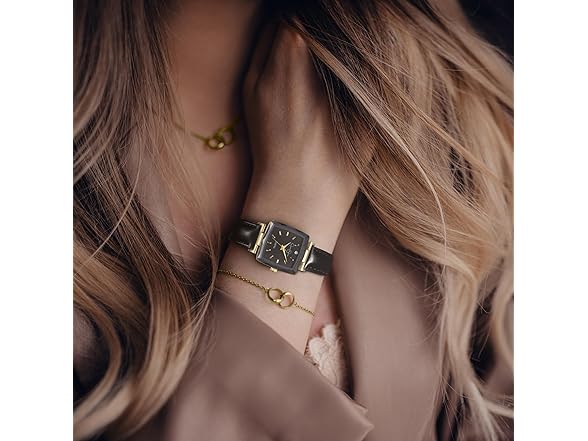 Jessica Simpson Square Watch Leather Band