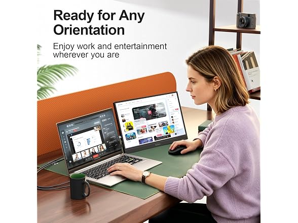 GEESUU Portable Monitor 15.6" FHD IPS