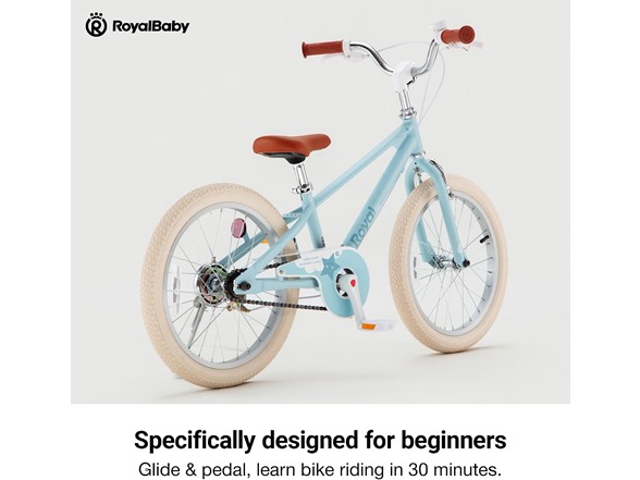 RoyalBaby EZ Kids Bike 18" Convertible Balance to Pedal Bike