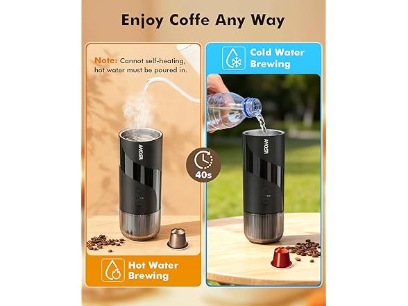 AMOSA Mini Electric Espresso Coffee Maker Set