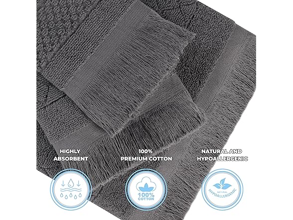 Superior 3PC ROLLA Bath Towels