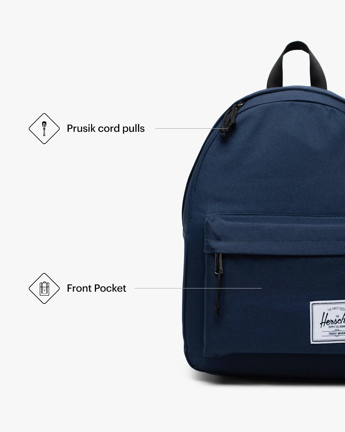 Herschel Classic Backpack Navy 20L - Gallery 10