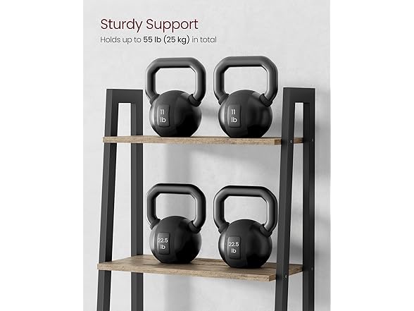 VASAGLE Ladder Shelf, 5-Tier Bookshelf