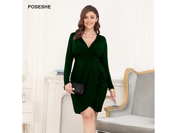 Poseshe Women (L) Dress Night Out Wedding Dress