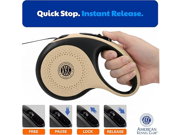 American Kennel Club Heavy Duty Retractable Dog Leash