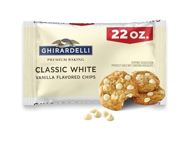 $4.99, Was $9.2517, 46% Off! Ghirardelli Classic White Vanilla Chips 22oz dealfomo