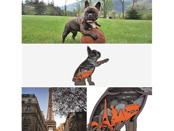 3D Wooden Animal Carving LED Night Light