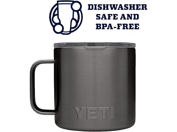 YETI Rambler 14oz Mug, Graphite